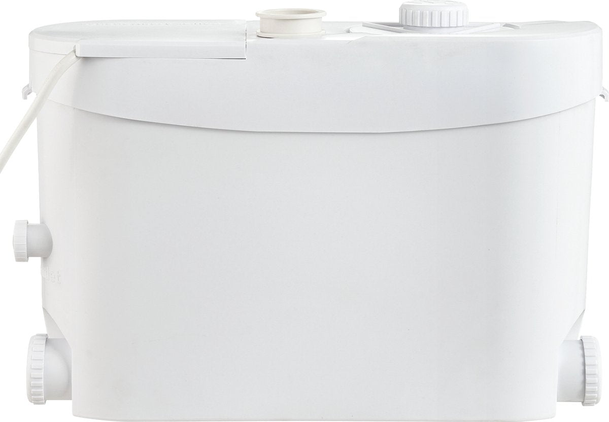 Beschermenderioolpomp - 10m Opvoerhoogte - 99% Effectief Antimicrobieel - Met 3 Waterinlaten - 700EW - 9600l/U Flow - Geen Onderhoud - Olie Die Bestand Is Tegen Heet Water - Voor Toilet - Kelder - Keuken