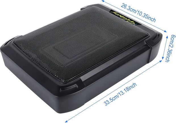 Auto Subwoofer Audio -1000W - Auto Auto Versterker Subwoofer - Voertuig Audio - Hoog Vermogen - Pure Lage Muziek Auto Luidsprekers - Onder Stoel Subwoofer - 34.5x26x8CM - Zwart