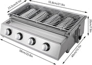 Gas bbq - buitenkeuken - RVS - Barbecue - barbeque - barbecues - gas - familie - eten gezelligheid