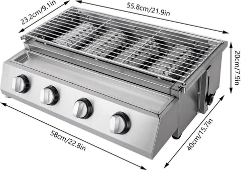 Gas bbq - buitenkeuken - RVS - Barbecue - barbeque - barbecues - gas - familie - eten gezelligheid