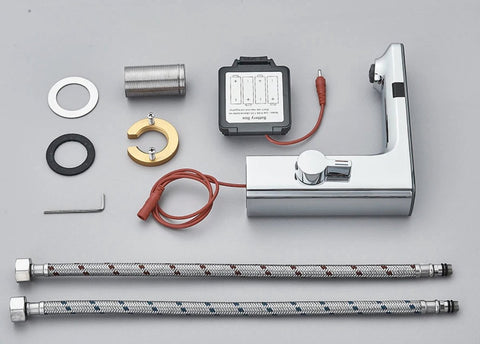 Washbasin Tap - Sensor control - Chrome - Digital LCD display - Cold and Hot Water - Mixer tap