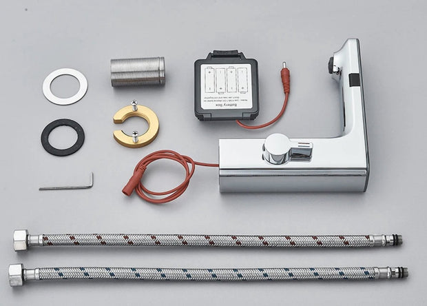Washbasin Tap - Sensor control - Chrome - Digital LCD display - Cold and Hot Water - Mixer tap