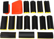 Profielslijpblok Dubbelzijdige contour- en Hoekschuurgrepen - Concaaf Convex Profielschuurgreep Pads Profielgrepen voor Handschuren