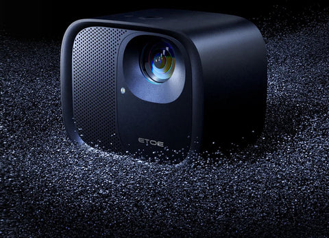 E3 Pro-projector, 500 ANSI, native 1080P, 4K-decodering, Android TV, autofocus en keystone-correctie - EU-stekker