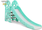 Glijbaan - Met basketbal ring - Mintgroen - Voor binnen en buiten - Makkelijk op te bergen