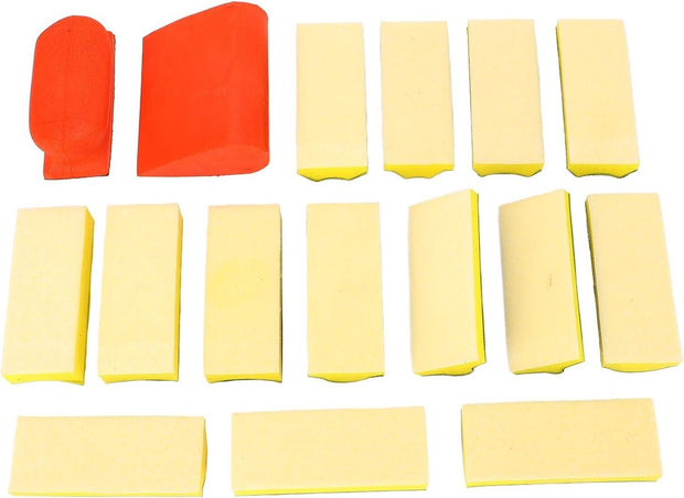 Profielslijpblok Dubbelzijdige contour- en Hoekschuurgrepen - Concaaf Convex Profielschuurgreep Pads Profielgrepen voor Handschuren