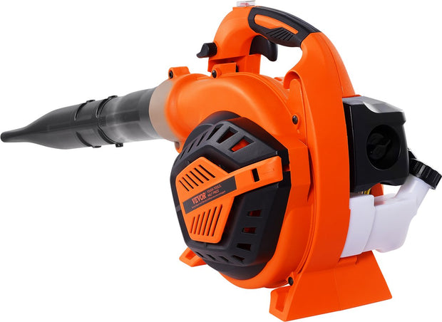 Bladblazer Rugzak - 79 CC - 2-takt - 425 CFM Luchtvolume - Snelheid van 250 km/u - 6500 rpm - Capaciteit Brandstoftank 0.41 L - voor het Verwijderen van Vuil op Erven - Tuinen - Landschappen en Buitenpaden