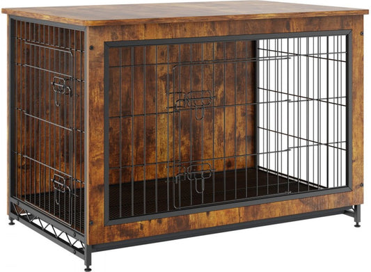 2-Deurs Hondenkennel - Meubelkennel - Duurzaam Stalen Frame - Inclusief Kussen