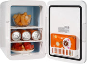 Mini Koelkast - 10 liter Draagbare Koeler/warmer - Huidverzorging Koelkast wit - Mini Fridge - Compacte Koelkast - Lichtgewicht Schoonheid Koelkast - Voor slaapkamer/kantoor/auto/boot/slaapzaal