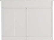 Witte Ladekast met 9 Lades – Grote Opbergkast 120x40x88 cm – Gelakt Halmeubel met Golvend Design en Slagvaste Hoeken – Voor Woonkamer, Badkamer of Slaapkamer