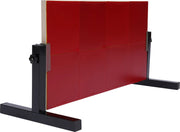 Tafeltennis Rebounder - Eenvoudig te Installeren - Tafeltennistafel Rebound Bord - Zelftrainingsapparatuur met 8 Rode Rubbers - 66 × 33 cm - Rood