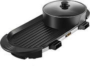 Hotpot Electrisch - Hotpot Pan - Hotpot - Stomer - Slowcooker - Grillplaat - Stoompan - Bbq - Zwart