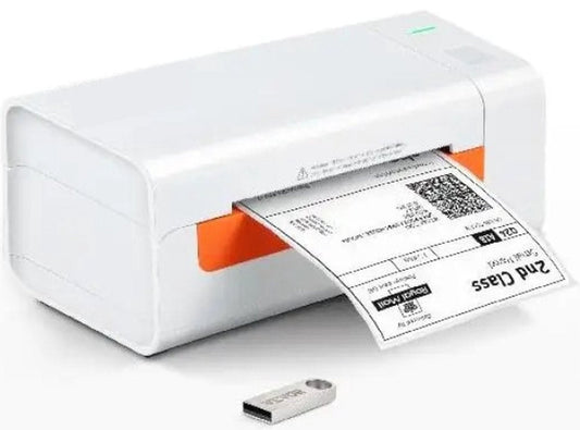 Label Printer - Label Maker - Label Writer - Receipt Printer - USB - 203DPI - 60 Labels Per Minute - 150 mm/sec - Shipping Label Printer - White