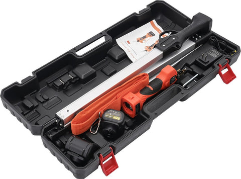 Telescopische Snoeischaar - Incl 2 Accu's 21V - Elektrisch - Krachtig 2000mAh - 400W - Tot 190cm en 30mm - Snijsnelheid instelbaar - Beveiligd