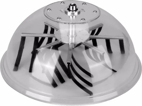 Oogsttrimmer - Roestvrijstalen 41 cm Kom - Stalen Messen - Knipmachine - 24 Rubberen Strips - Voor Verwijderen van Bladeren - Droge en Natte Bladeren