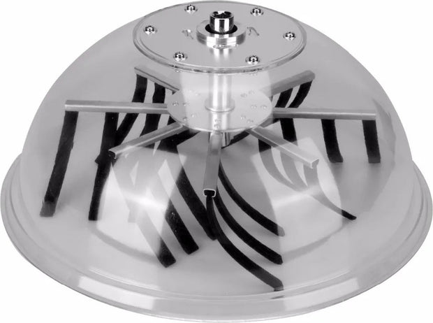 Oogsttrimmer - Roestvrijstalen 41 cm Kom - Stalen Messen - Knipmachine - 24 Rubberen Strips - Voor Verwijderen van Bladeren - Droge en Natte Bladeren