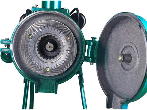 Graanmolen - Met Trechter - Elektrische Voermolen - Droge Voedingsmolen - Freesmachine - 2200W - 230V - Groen