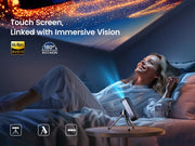 Mini beamer - Mini beamer projector - Mini projector smartphone - Mini projector bluetooth - Mini beamer wifi bluetooth - Mini projector voor telefoon - Android - FHD 1080P ondersteuning