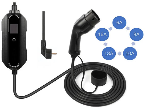 Mobiele Opladen Station Type 2 - Laadkabel Type 2 - Laadkabel Auto - Type 1 Mennekes 6A-16A Voor Elektrische Auto's