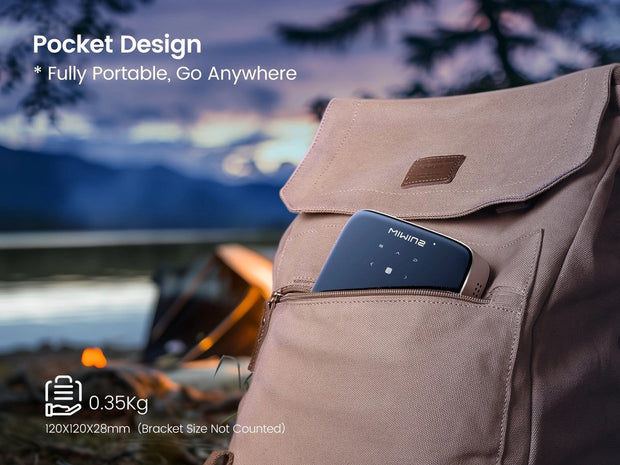 Mini beamer - Mini beamer projector - Mini projector smartphone - Mini projector bluetooth - Mini beamer wifi bluetooth - Mini projector voor telefoon - Android - FHD 1080P ondersteuning