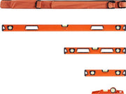 Waterpas Deluxe - Aluminium - 4 Stuks - Sterke Magneten - Opbergtas