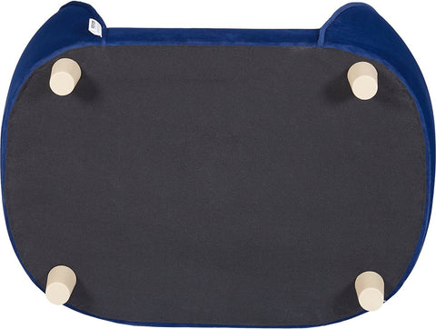 Hondensofa - Hondenmand - Hondenbank - Hondenzetel - Hondenbed - Op Poten - Blauw - Zacht Fluwelen - Gewicht 37 kg - 71 x 50,5 x 30 cm