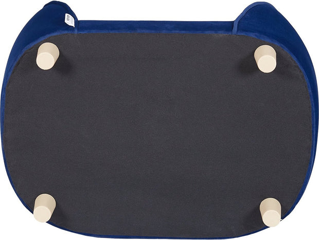 Hondensofa - Hondenmand - Hondenbank - Hondenzetel - Hondenbed - Op Poten - Blauw - Zacht Fluwelen - Gewicht 37 kg - 71 x 50,5 x 30 cm