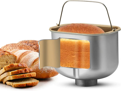 Bread Machine - Bread Baking Machine - Bread Maker Machine - Bread Maker - Food Processor - Automatic Bread Maker - 650W - Silver - 1000g