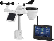 Weerstation - 7-in-1 - Draadloos - Weerstation Met 186 mm TFT -Scherm en Draadloze Buitensensor - Waterdicht (IPX6) - Wit