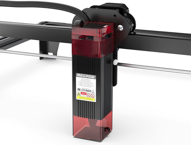 5W lasergraveermachine met veiligheidsslot, noodstop, vlamdetectie, gyroscoopsensor - EU-stekker