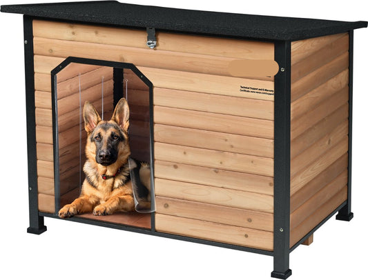 Hondenhok - Uitneembare bodem - Anti-roest - Hondenhok binnen - Weerstbestendig - Hondenhok buiten - 110x75x85 cm