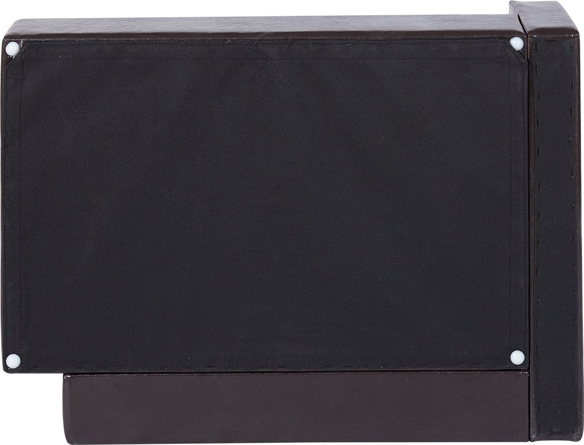 Hondenbank - Leer - Opbergruimte - Wasbaar - Middelgrote honden - Hondensofa - Hondenzetel - 71x50, 5x33,5 cm