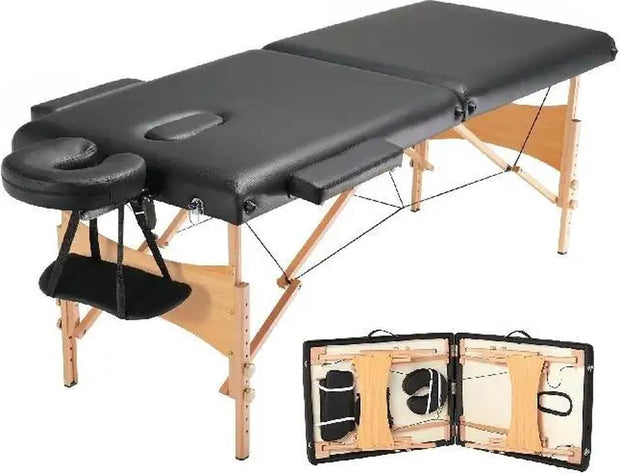 Massagetafel - Verstelbare Hoogte - Inklapbare Massagetafel - Massage Tafel - Behandeltafel - Massagetafels