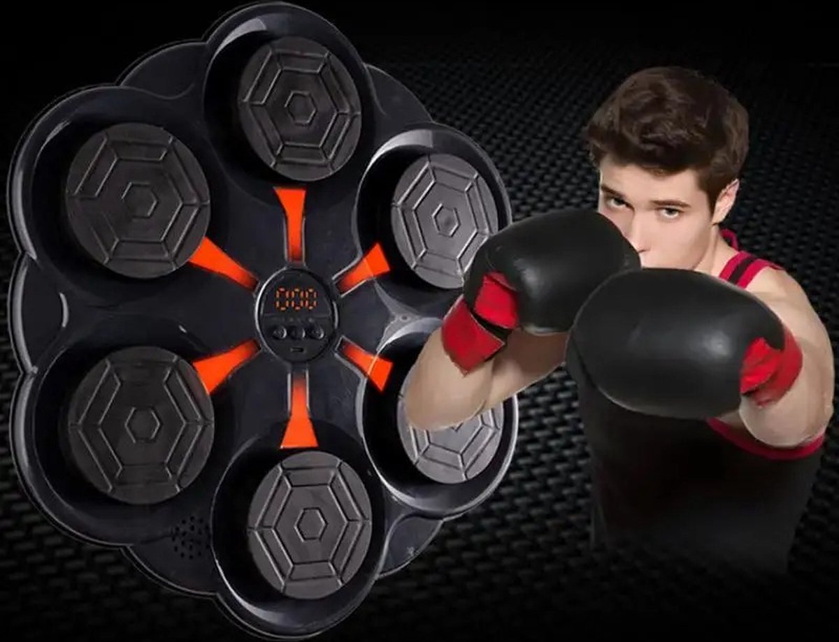Boxing machine - Boxing machine with music - Boxing machine Adults and children - Bluetooth - Including boxing gloves for children - Boxing machine Ultra with music &amp; Bluetooth - Punching bag - Boxing machine