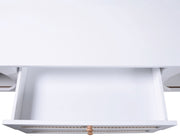 TV-Meubel - van Natuurlijke Houtmix - met Deuren en Lades - TV-Meubel met Rotan Zijkanten - Opbergoplossing - Natuurlijke - Landhuisstijl