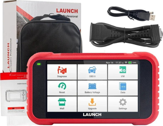 Car Diagnostic Scanner - Car Diagnostic Plug - OBD Scanner - ABS - SRS - 5" Touchscreen - Red - Garage Gadget - Scanner - OBD Plug