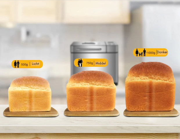 Broodmachine - Broodbakmachine - Brood Maker Machine - Brood Maker - Keukenmachine - 650W - 220V - Grijs