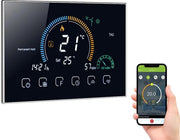 WiFi Slimme Programmeerbare Thermostaat – LCD Touchscreen - Spraakbesturing - APP-bediening - Energiezuinig - Geavanceerde Temperatuurregeling