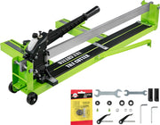 Tegelsnijder - 800mm - Handmatige Keramische Tegelsnijmachine - Met Twee Wielen en Rubberen Handgreep - voor het Snijden van Tegels, keramiek, Porseleinen Tegels