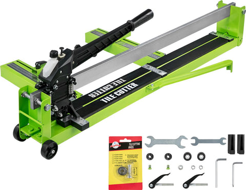 Tegelsnijder - 800mm - Handmatige Keramische Tegelsnijmachine - Met Twee Wielen en Rubberen Handgreep - voor het Snijden van Tegels, keramiek, Porseleinen Tegels