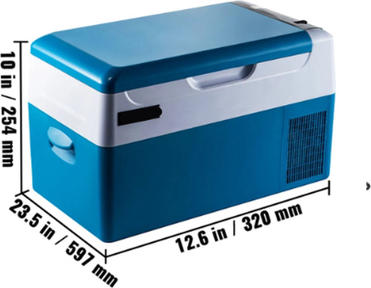 Auto Koelbox - Koelbox 12V - Koelbox Elektrisch - Autokoelkast - Auto Koelbox 12V - 22 Liter - Tot 48 Blikjes - Met App en Cup Holders