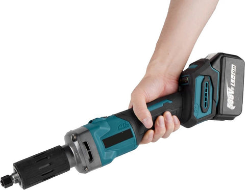 Elektrische Rechte Slijper - Graveer of Polijstmachine - Straight Grinder - 2 Accu's - Accu Lader - 4 Standen - 2000W - 18V