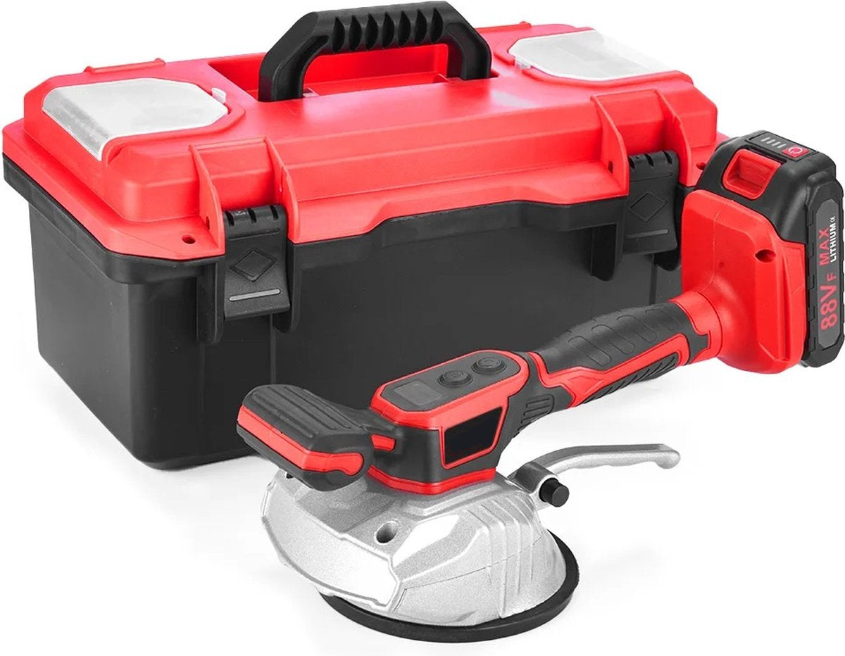 Tegeltiller - Tegelzuignap - Tegellifter - Tegelklem - Vacuum - Stenenklem - Tot 200kg - Elektrisch - Incl. 2x Batterij