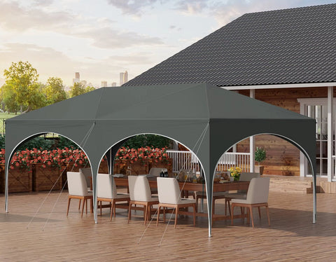 Vélite partytent 3x6 - partytenten - met zijwanden - staal - grijs