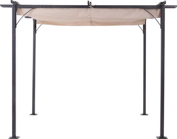 Cabrio-zonnedak - Luifel Tuinpaviljoen - Waterafstotende Luifel 3 x 3 m - Beige