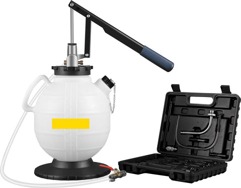 Versnellingsbak Oliewisselaar - met 15 Meest Voorkomende Adapters - Remvloeistofwisselaar van Koper en Plastic - 7,5L - 31,24 x27,94 x43,94 cm