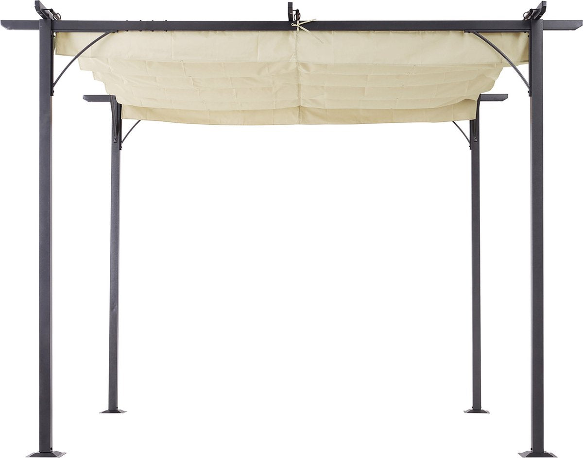 Cabrio-zonnedak - Luifel Tuinpaviljoen - Waterafstotende Luifel 3 x 3 m - Beige