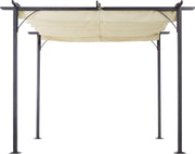 Cabrio-zonnedak - Luifel Tuinpaviljoen - Waterafstotende Luifel 3 x 3 m - Beige