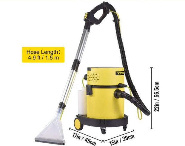 Carpet Cleaners - Shampoo Machine - Wet and Dry - Suck Blow and Spray Function - Stain Cleaner - Sofa Cleaner - Cleaning Machine - 220V - 1200W - 20 Liter