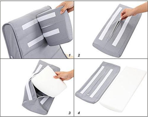 Schommelstoel - Stoel - Relaxfauteuil verstelbaar - Relaxstoel - Ligstoel - 67 x 125 x 91 cm - Blauw